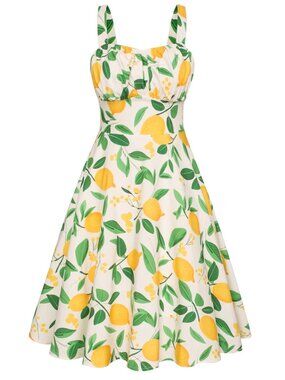 Belle Poque - M - Lemon Summer Sun Dress for Women